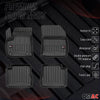 OMAC Premium Alfombrillas De Coche para Citroen C4 EV 2021-2025 TPE Goma 4x