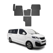 OMAC Alfombrillas De Coche para Peugeot Traveller 2016-2025 Negro Goma 4Pza