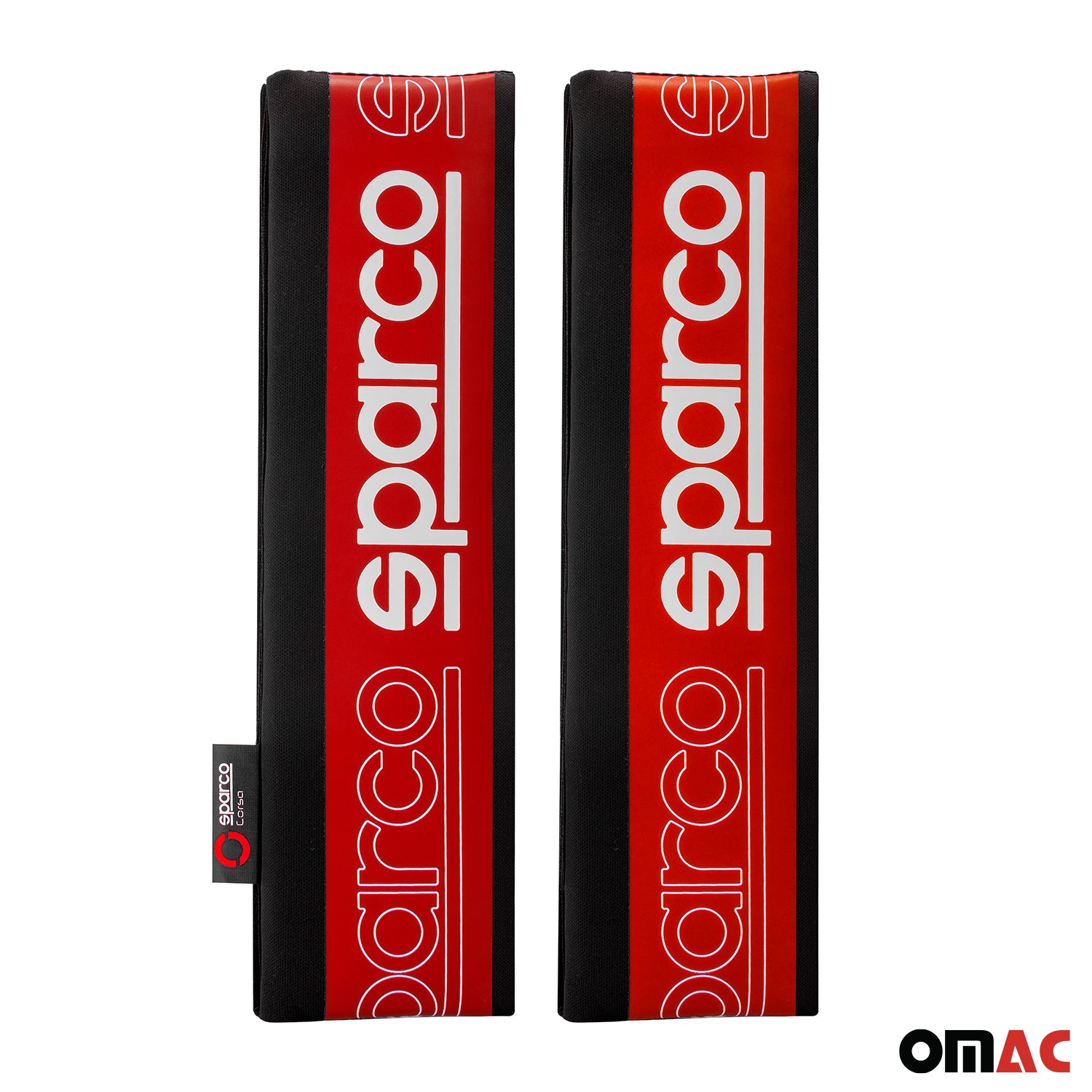 Sparco Para cinturón de Seguridad de coche Universal Negro Rojo Poliéster