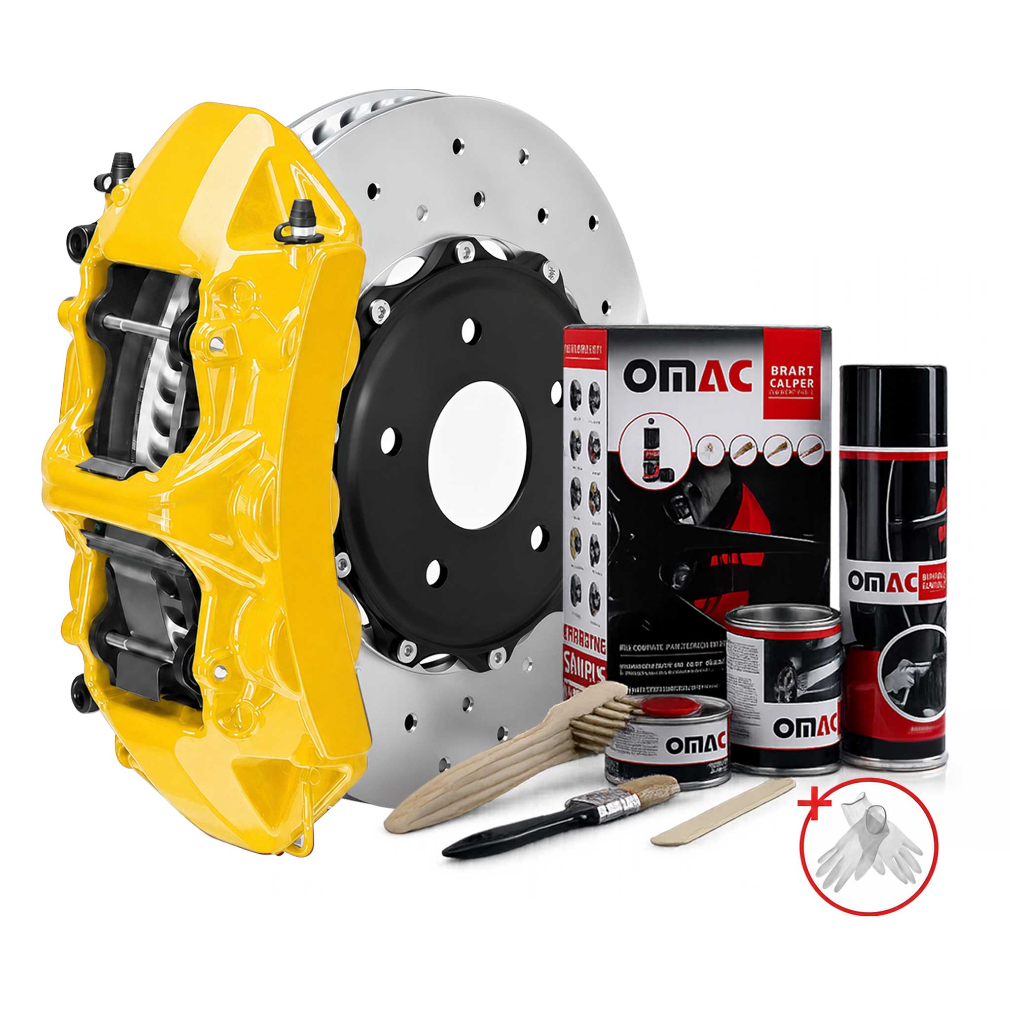Kit Vernice Pinze Freno Altos Temperaturas Universal California Amarillo