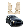OMAC Alfombrillas De Coche para BMW X1 E84 2009-2015 Beige Goma TPE 4Pza
