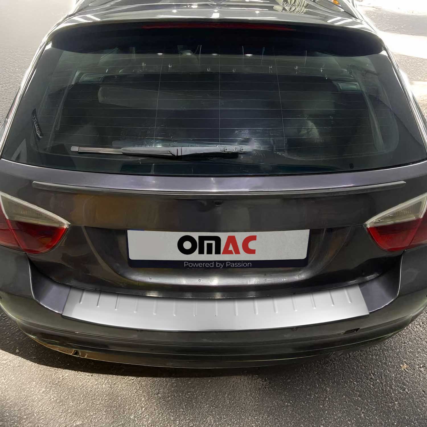 Protector Parachoques para BMW Serie 3 E90 E91 Touring 2008-2012 Plata Acero