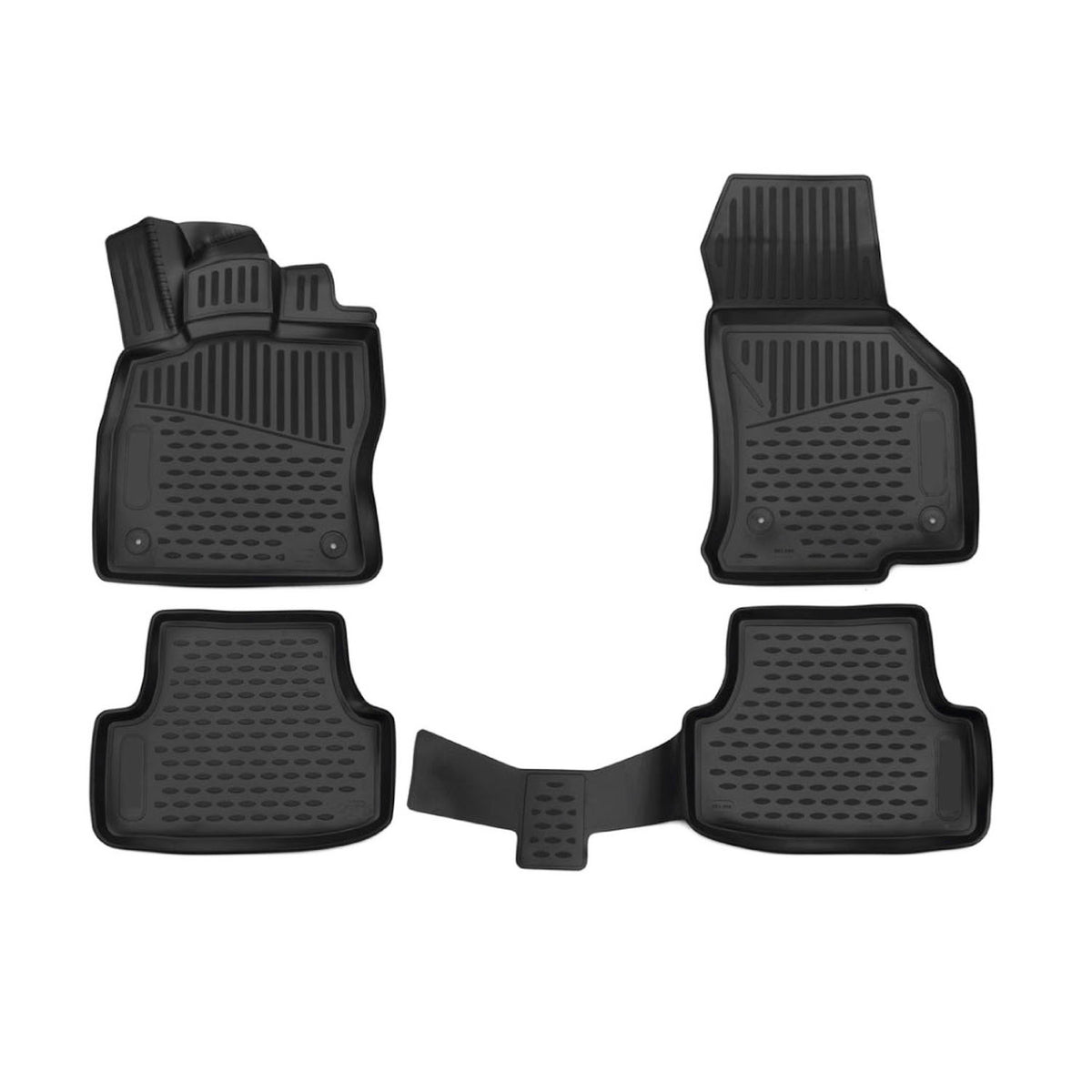 OMAC Alfombrillas De Coche para VW Golf 2014-2019 Familiar Negro Goma TPE 4Pza