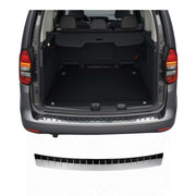 Protector de Parachoques Trasero para VW Caddy 2020-2026 Plata Brillante Acero