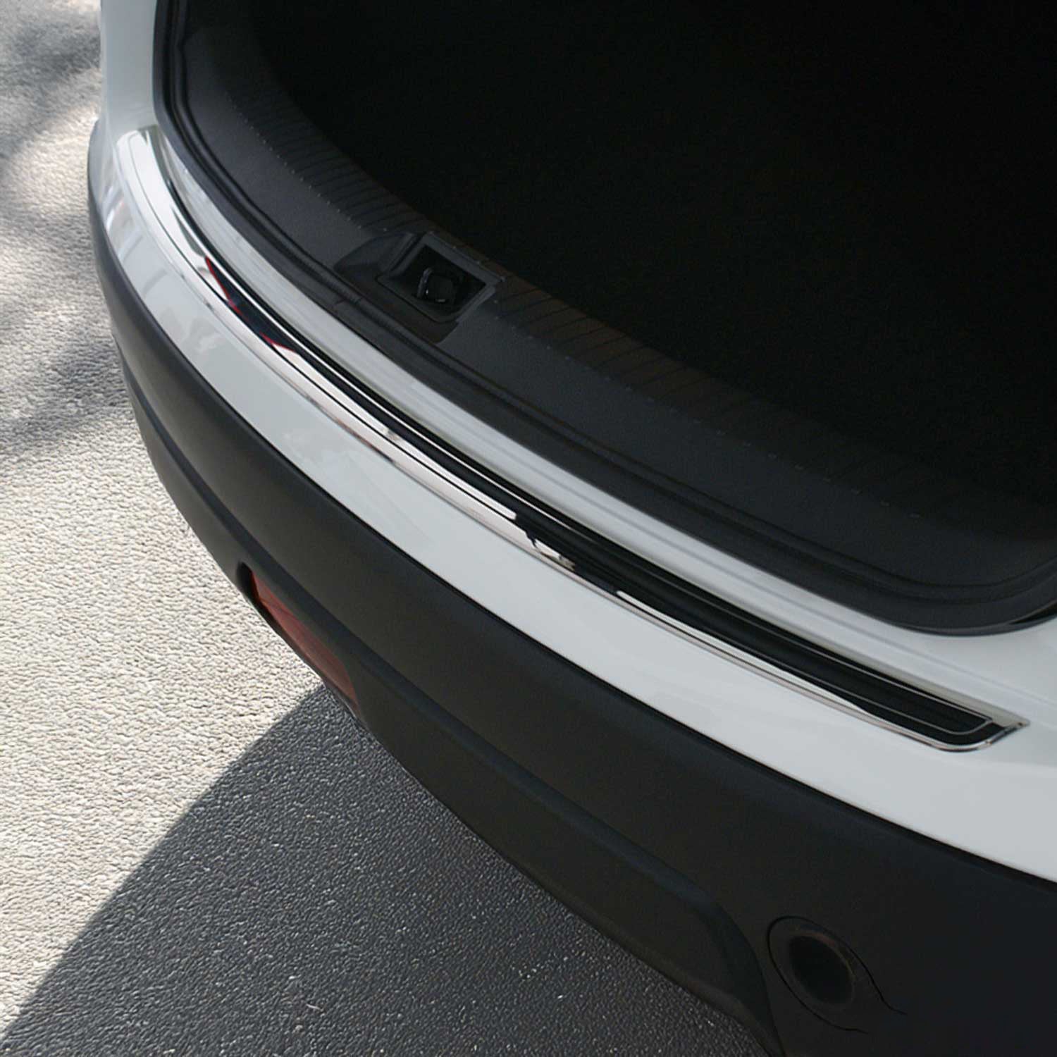 Protector Parachoques para Nissan Qashqai +2 J10 2008-2014 Plata Brillante Acero