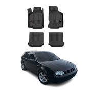 OMAC Premium Alfombrillas De Coche para VW Golf 4 1997-2006 Negro TPE Goma 4Pza