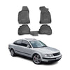 OMAC Alfombrillas De Coche para VW Passat 1996-2005 Negro Goma TPE 4Pza