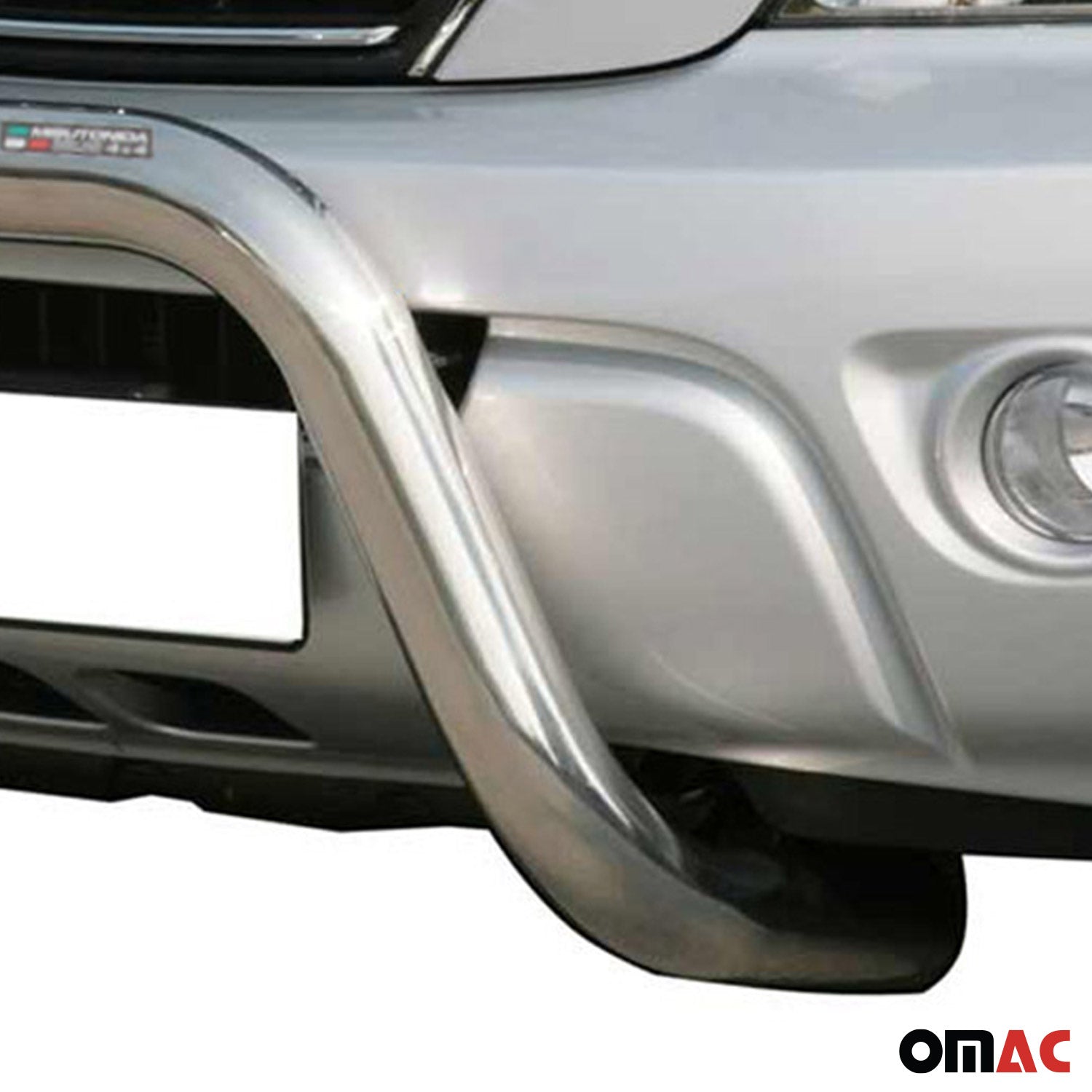 Bull Barra Frontal para Kia Sorento 2006-2009 Plata Brillante Acero 1Pza