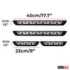Placa del coche Umbral Cubierta para Skoda Kodiaq 2017-2025 Negro Plata Acero 4x