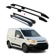 Rieles & Barras de Techo Coche para Ford Connect 2002-2013 L1 Corto Negro Alu 4x