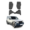 OMAC Alfombrillas De Coche para Jeep Liberty 2007-2012 Negro Goma TPE 4Pza