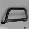 Bull Barra Frontal para Opel Zafira Life 2020-2025 Negro Brillante Acero 1Pza