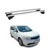 Menabo Barras de Techo Coche Barra para Nissan Lafesta 2004-2012 Gris Alu 2Pza