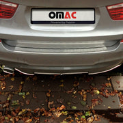 Protector de Parachoques Trasero para VW Golf 5 6 Familiar Plata Brillante Acero