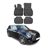 OMAC Alfombrillas De Coche para Mini Clubman F54 2014-2024 Negro Goma TPE 4Pza