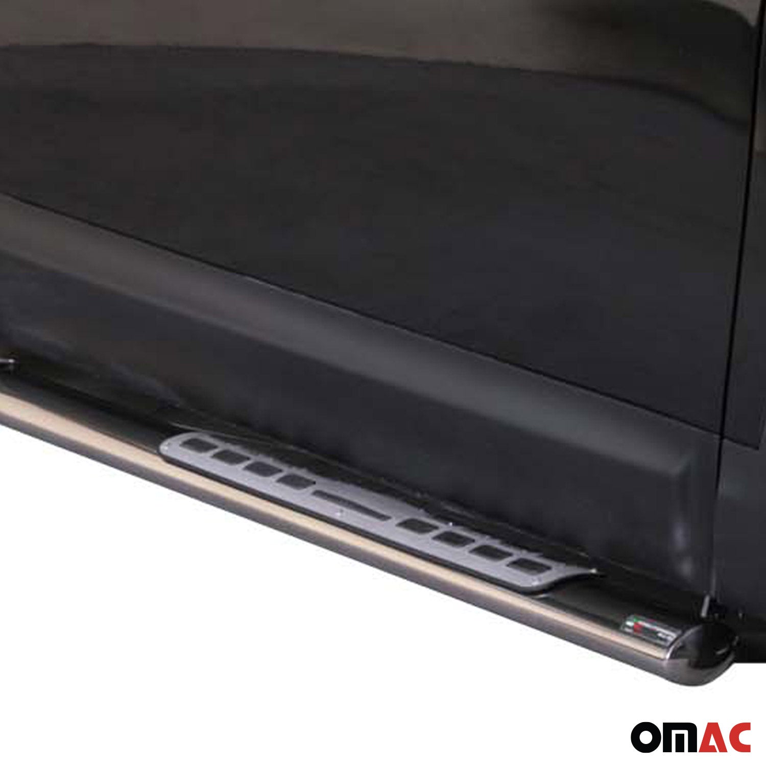 Par de Estribos Barras Laterales para Nissan Qashqai 2010-2013 Plata Acero 2x