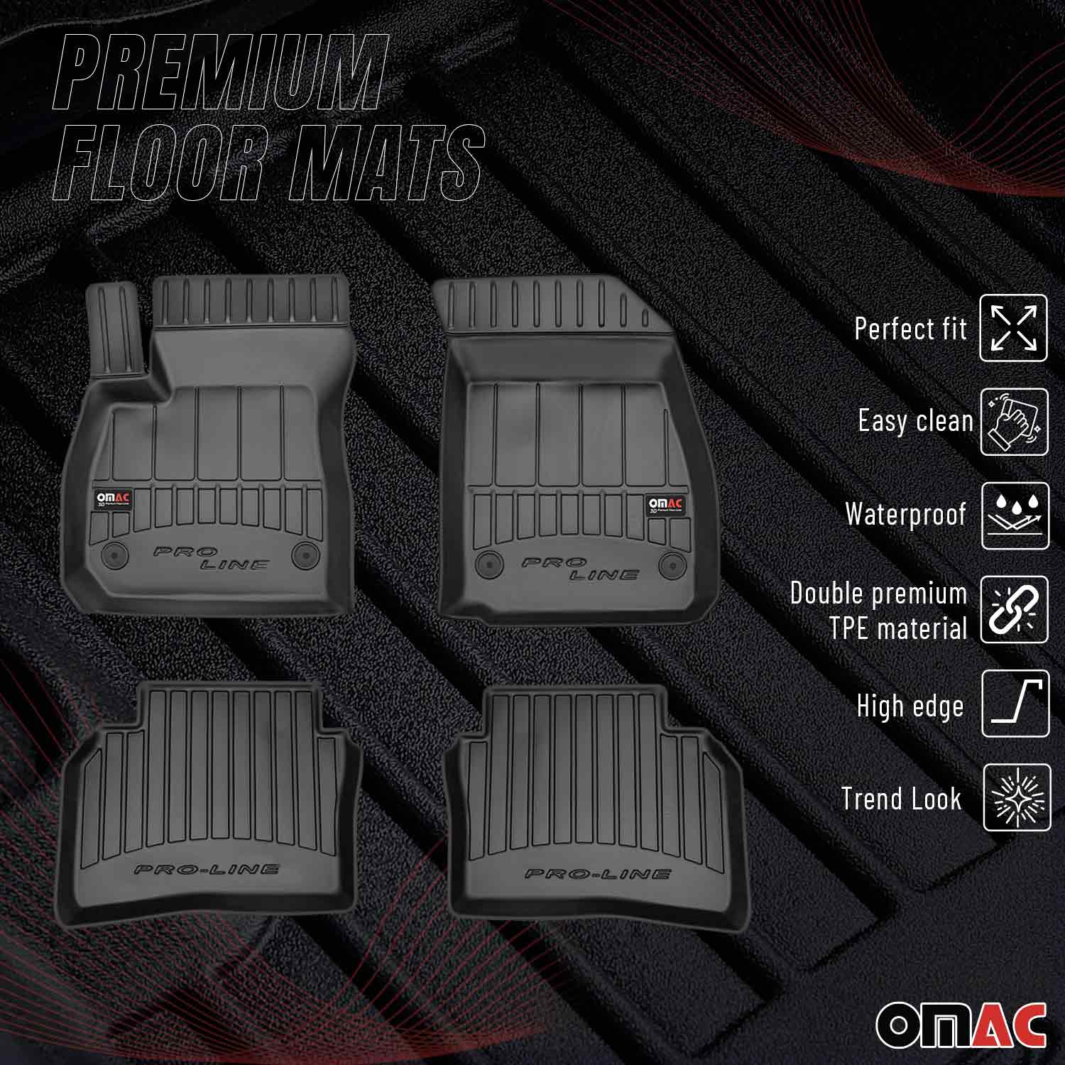 OMAC Premium Alfombrillas Coche para Opel Insignia B Sports Tourer 2017-2022 TPE