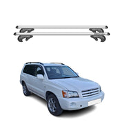 Menabo Barras de Techo Coche Barra para Toyota Kluger Grande 2000-2013 Gris Alu