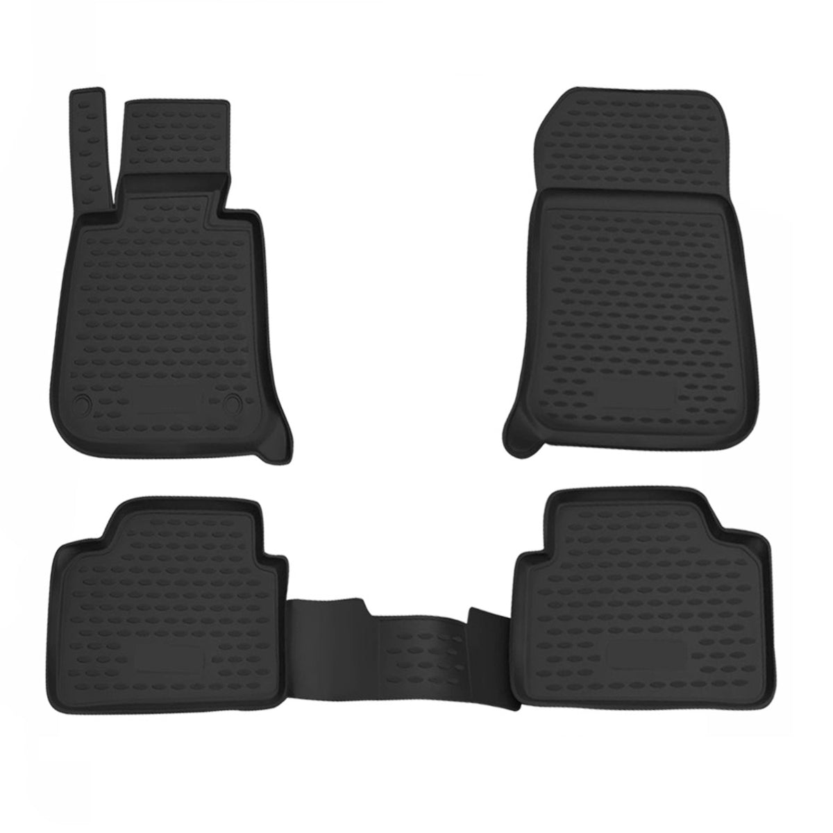 OMAC Alfombrillas De Coche para BMW Serie 3 E90 2005-2013 Negro Goma TPE 4Pza
