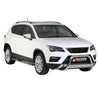 Par de Estribos Barras Laterales para Seat Ateca 2016-2020 Plata Acero 2x