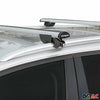 Barras Techo Coche Aluminio Universal Gris Alu 2Pza
