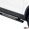 Par de Estribos Barras Laterales para Seat Ateca 2016-2020 Negro Brillante Acero