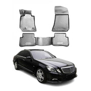 OMAC Alfombrillas De Coche para Mercedes W212 2009-2016 Gris Goma TPE 4Pza