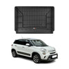 OMAC Premium Bandeja Maletero Alfombrilla para Fiat 500L Trekking 2012-24 Negro