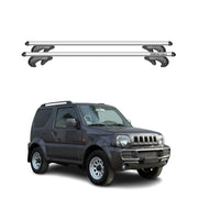 Menabo Barras de Techo Baca para Suzuki Jimmy 1998-2012 Gris Aluminio 2Pza