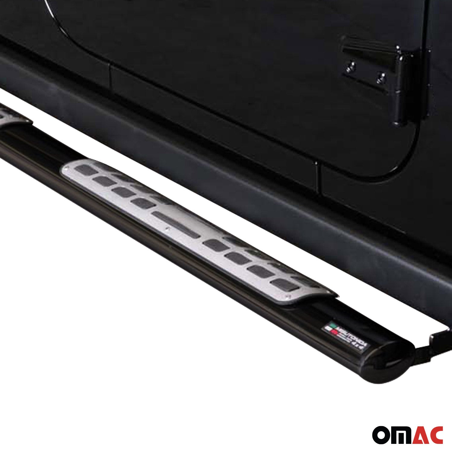 Par de Estribos Barras Laterales para Jeep Wrangler 2011-2017 Negro Acero