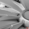 Tapacubos 15 Pulgadas Universal Automóvil Plata ABS