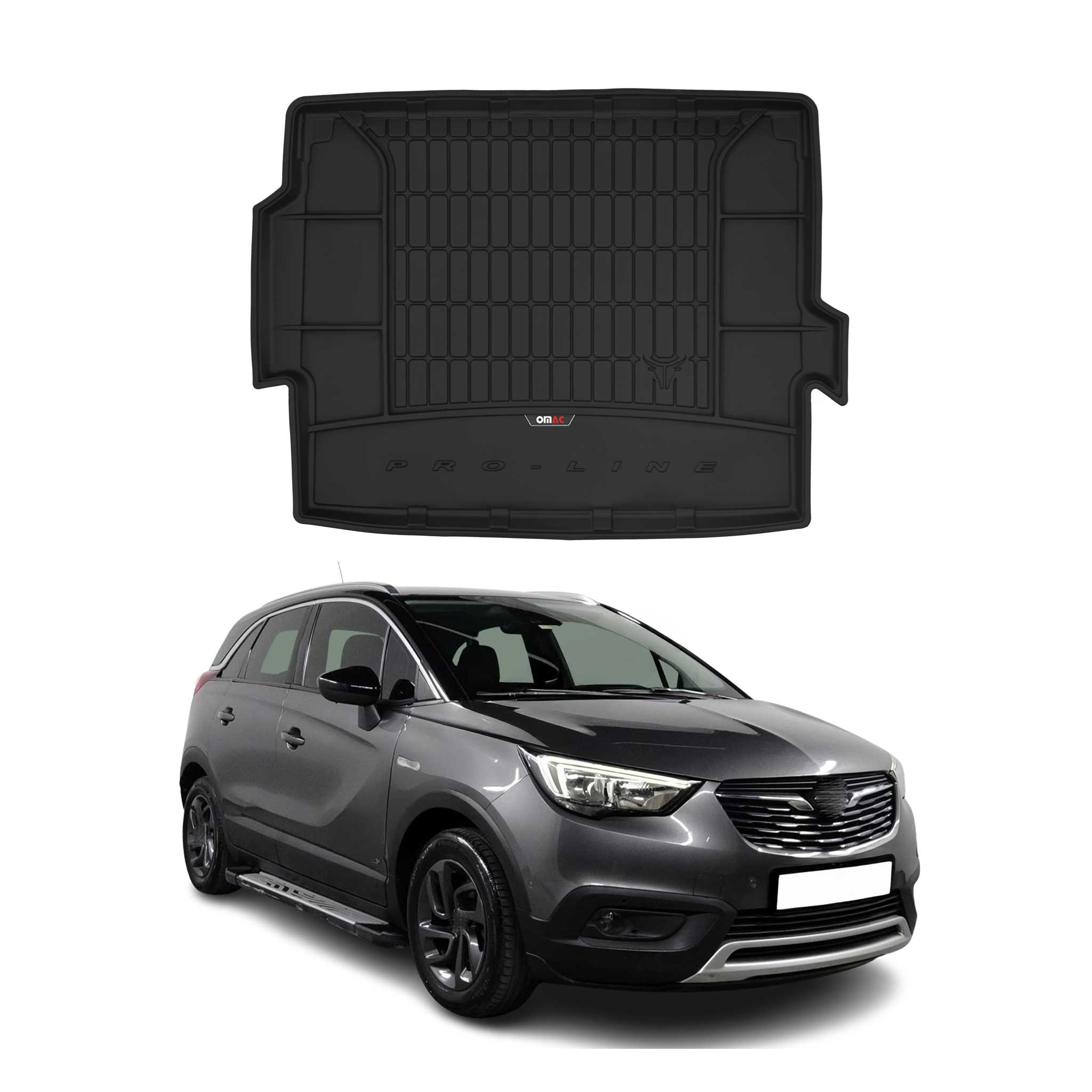OMAC Premium Bandeja Maletero Alfombrilla para Opel Grandland X 2017-2025 TPE