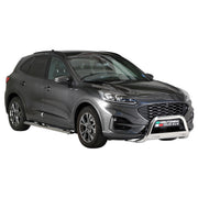 Par de Estribos Barras Laterales para Ford Kuga 2019-2025 Plata Acero 2x