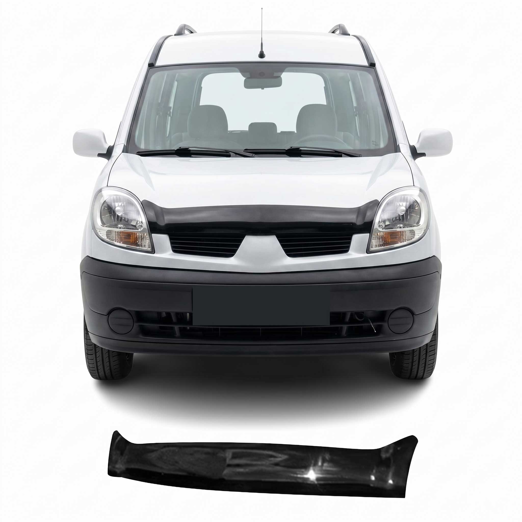 Deflector de Capó para Renault Kangoo 2006-2009 Oscuro Brillante Acrílico