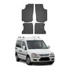 OMAC Alfombrillas De Coche para Opel Combo C 2001-2011 Negro Goma 4Pza