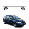 Menabo Barras de Techo Baca para Dodge Caravan 1996-2005 Gris Aluminio 2Pza
