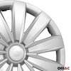 Tapacubos 15 Pulgadas Universal Automóvil Plata ABS