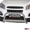 Bull Barra Frontal para Chevrolet Trax 2013-2016 Plata Brillante Acero 1Pza