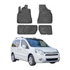 OMAC Alfombrillas De Coche para Citroen Berlingo 2008-2018 Negro Goma TPE 4Pza