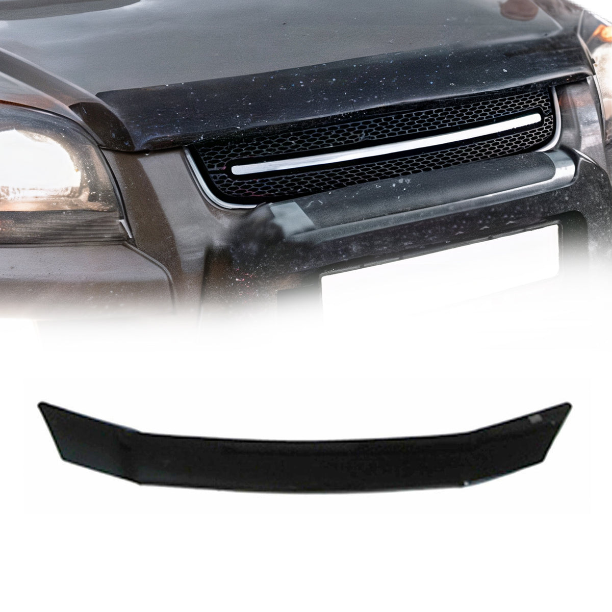 Deflector de Capó para Kia Sportage 2005-2009 Oscuro Brillante Acrílico