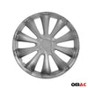 Tapacubos 16 Pulgadas Universal Automóvil Plata ABS