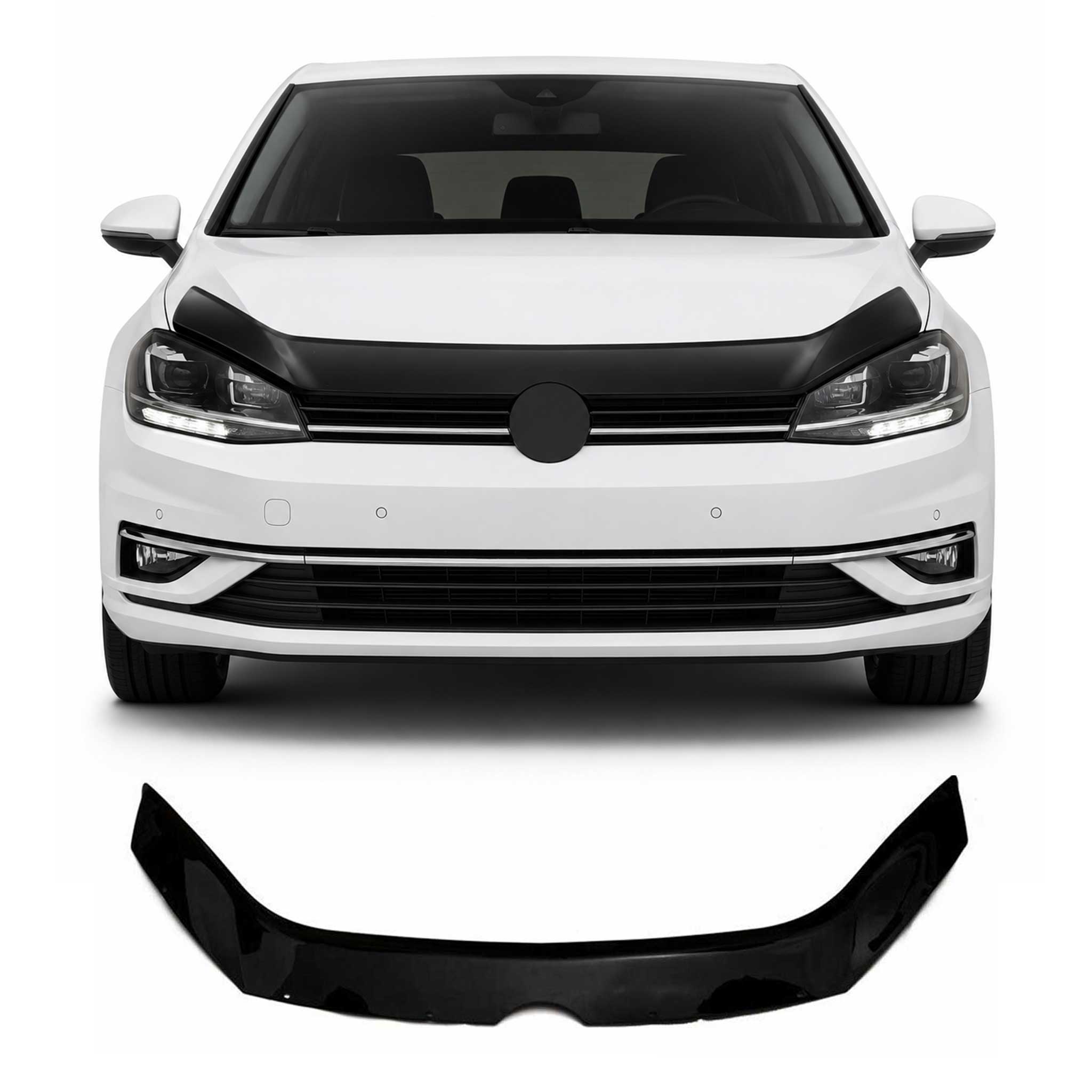 Deflector de Capó para VW Golf 6 2008-2012 Oscuro Brillante Acrílico