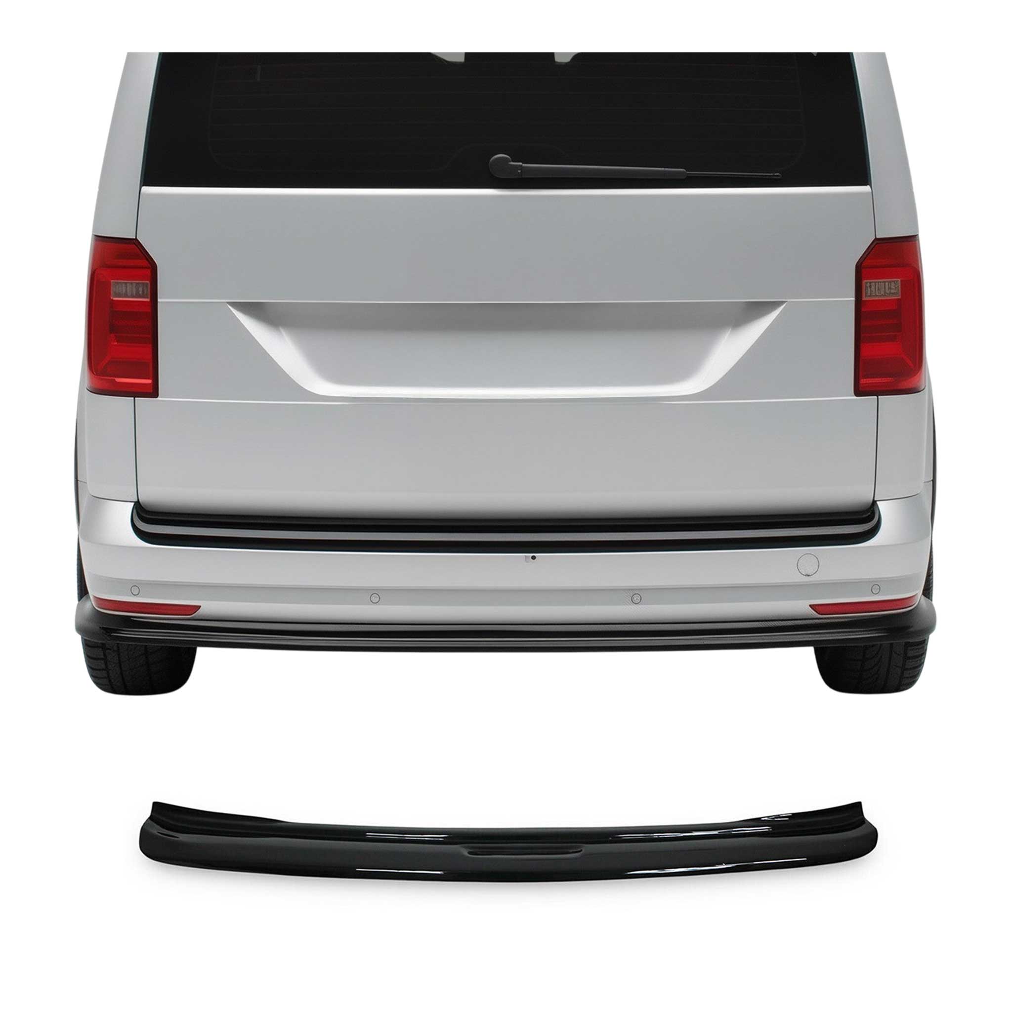 Protector Parachoques para VW Caddy 2015-2020 Negro Brillante Acrílica
