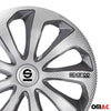 Sparco Tapacubos 15 Pulgadas Universal Plata Carbono Gris ABS Plástico
