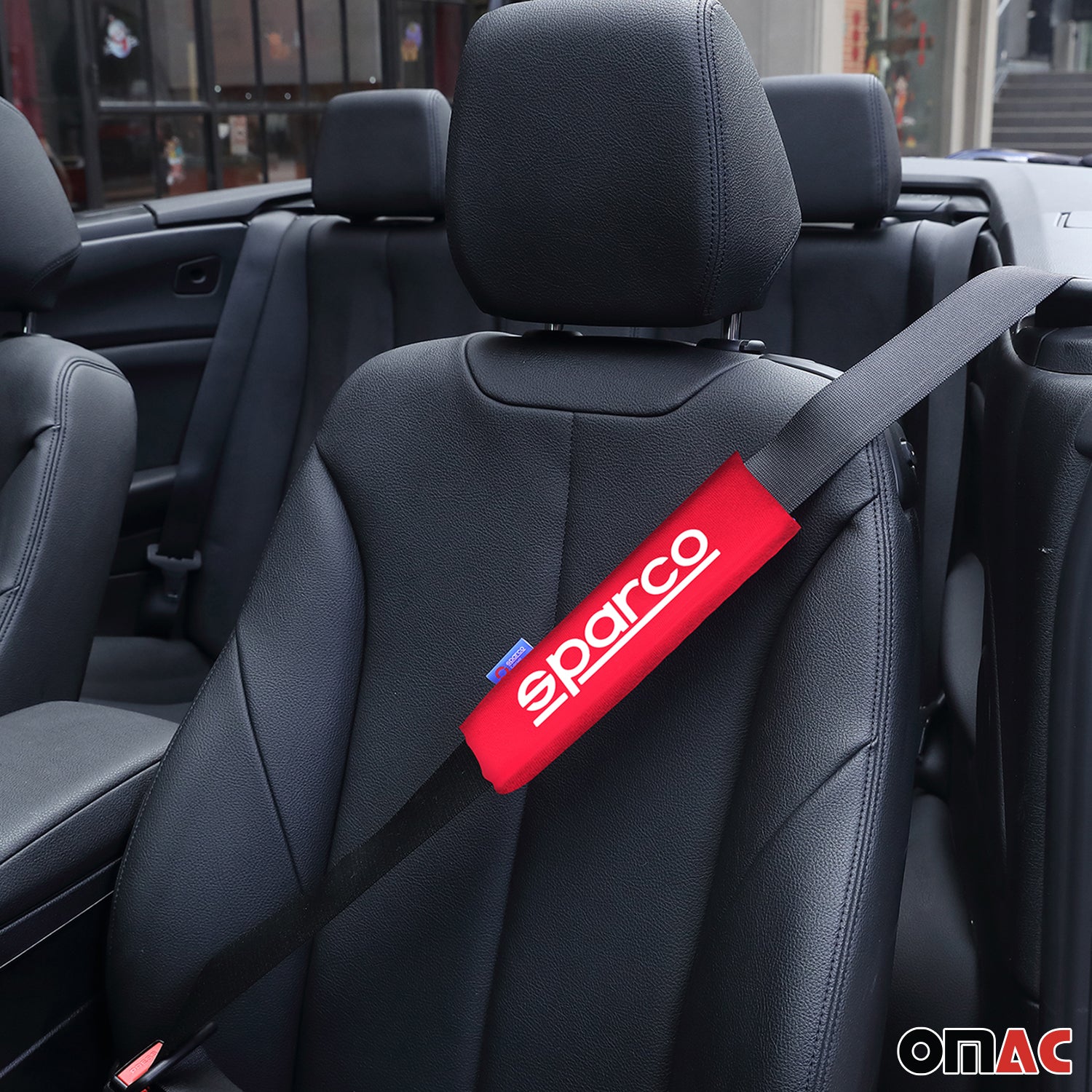 Sparco Para cinturón de Seguridad de coche Universal Rojo Poliéster