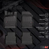 OMAC Premium Alfombrillas De Coche para Opel Vectra C Caravan 2002-2008 Goma 4x
