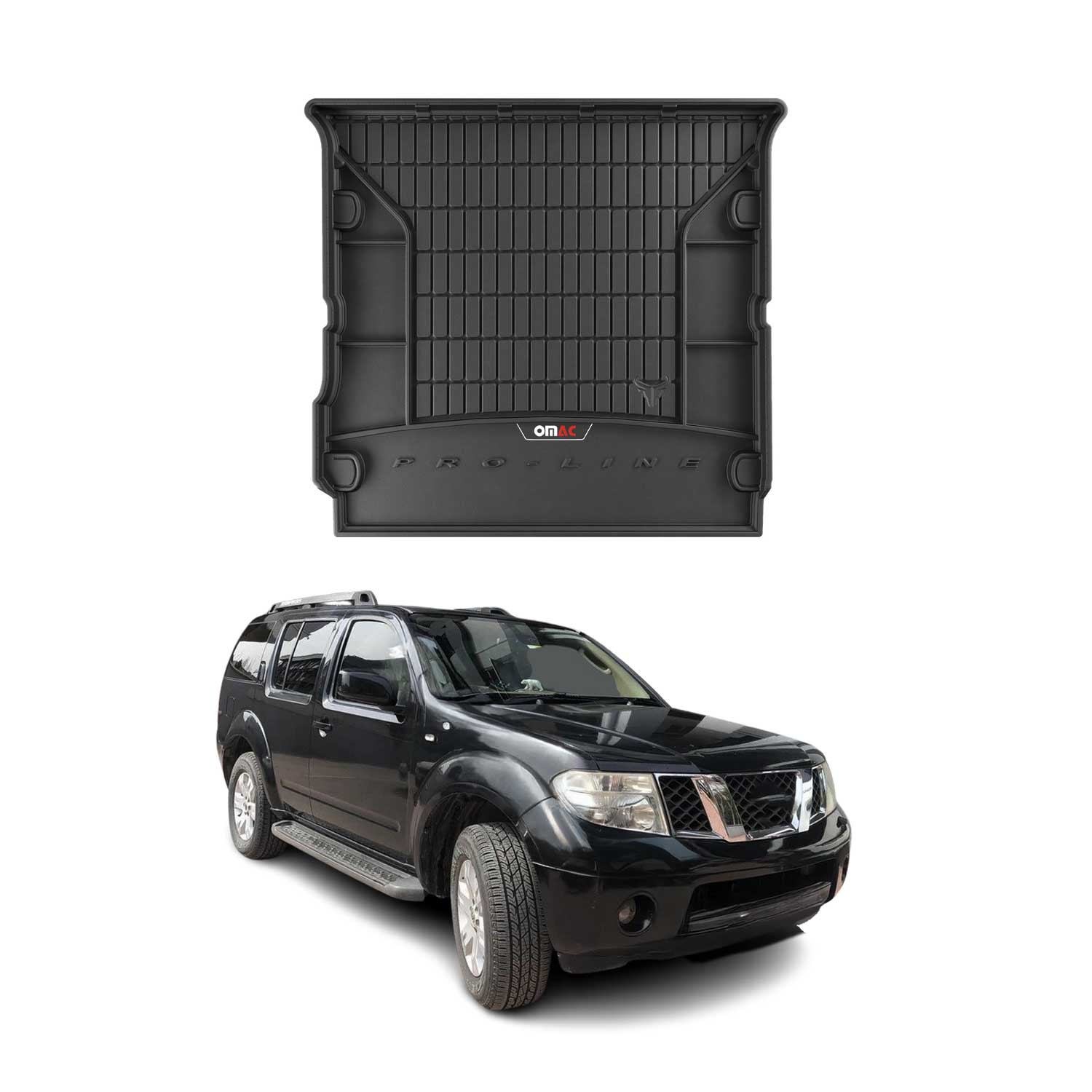 OMAC Premium Bandeja Maletero Alfombrilla para Nissan Pathfinder 2005-2014