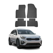 OMAC Alfombrillas De Coche para Kia Niro 2016-2021 Negro Goma 4Pza
