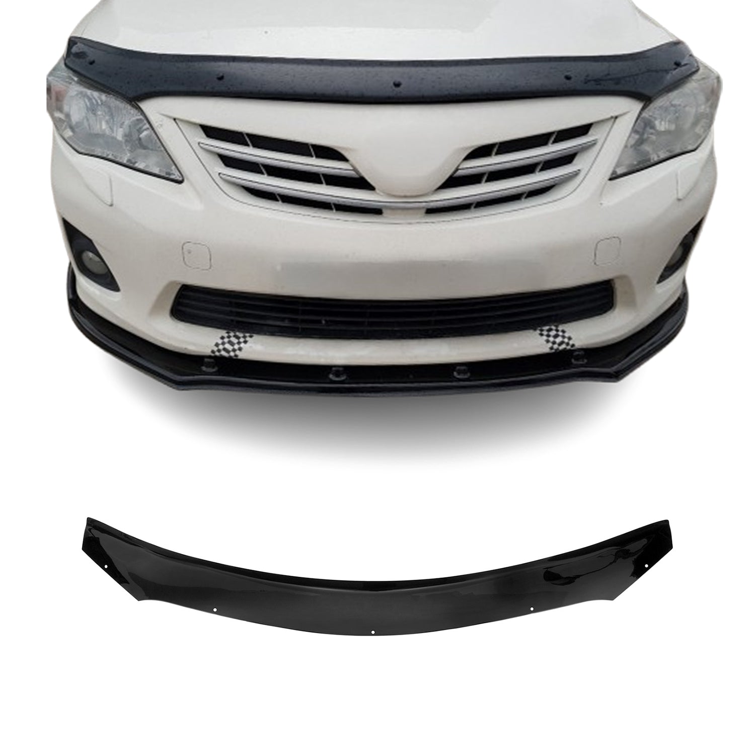 Deflector de Capó para Toyota Corolla 2006-2013 Oscuro Brillante Acrílico