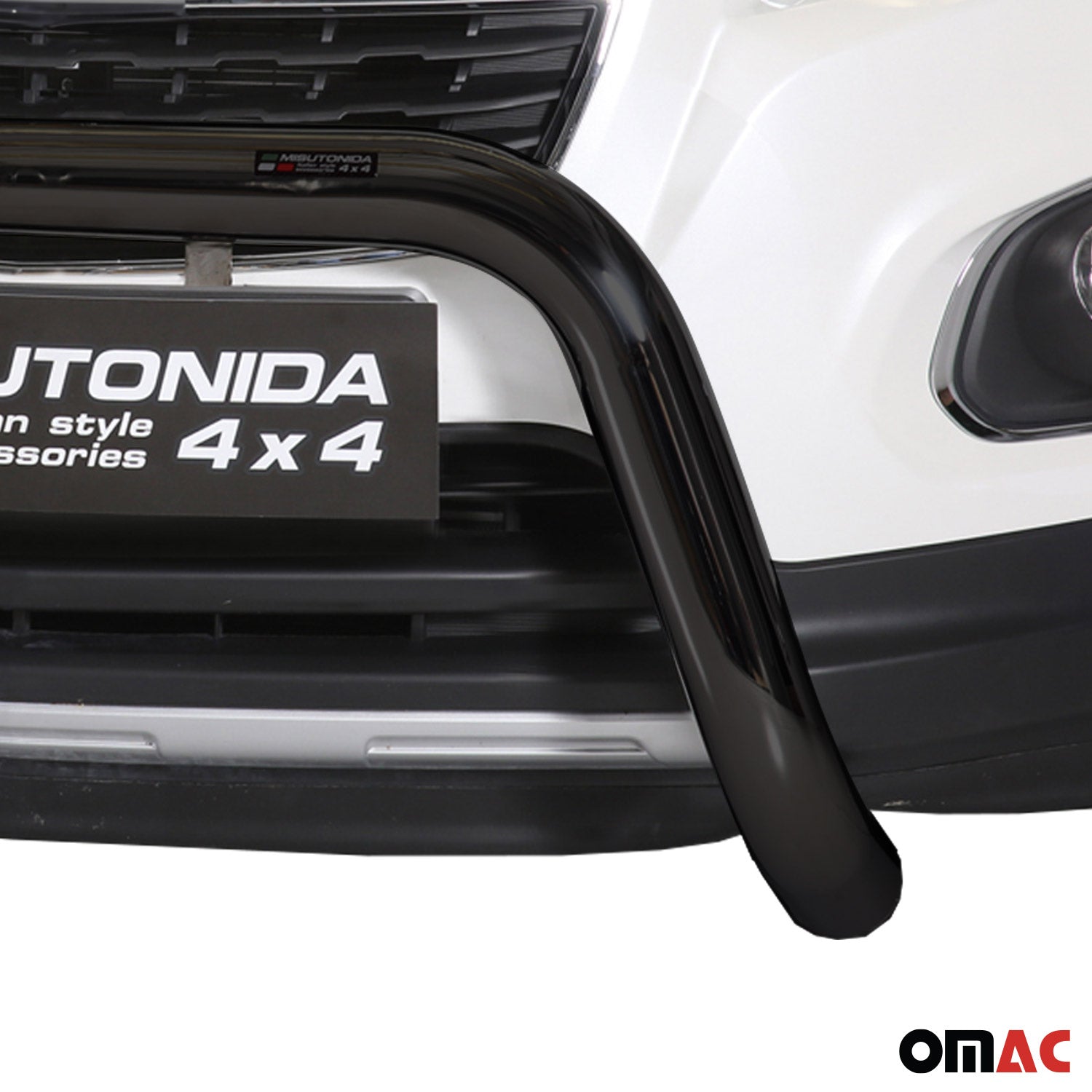 Bull Barra Frontal para Chevrolet Trax 2013-2016 Negro Brillante Acero
